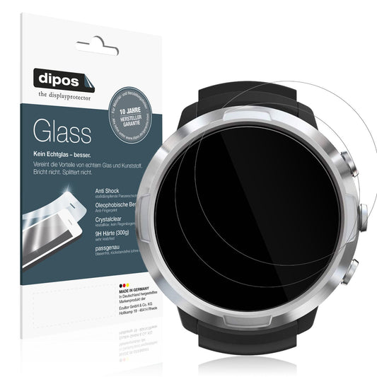 Klare Displayschutzfolie von dipos passend für Suunto D5 Tauchcomputer, 9H kratzfest und blasenfrei montiert