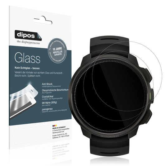 Klare Displayschutzfolie von dipos passend für Suunto Ocean, 9H kratzfest und blasenfrei montiert