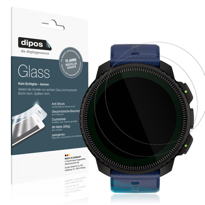 Klare Displayschutzfolie von dipos passend für Suunto Vertical Solar, 9H kratzfest und blasenfrei montiert