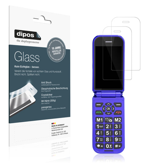 Klare Displayschutzfolie von dipos passend für Sweetlink F4 Plus, 9H kratzfest und blasenfrei montiert