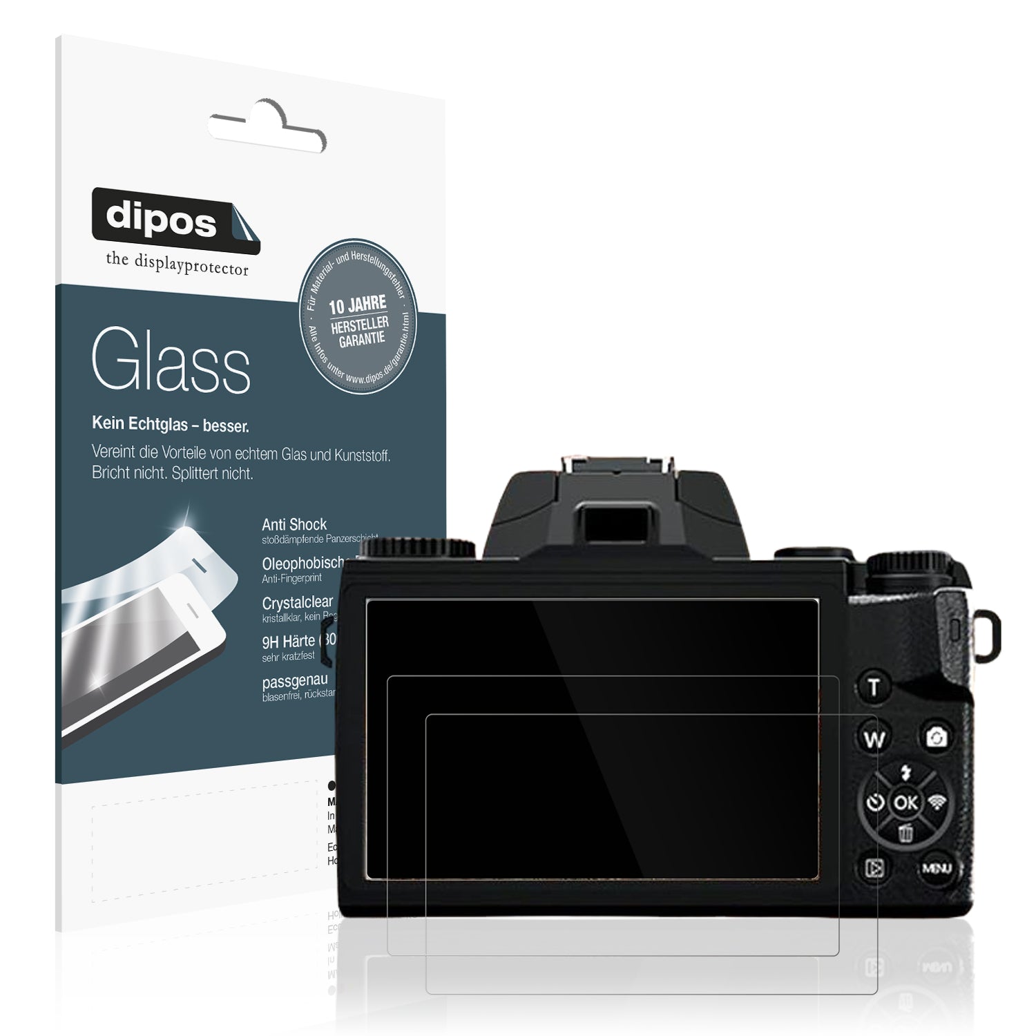 Klare Displayschutzfolie von dipos passend für SWE SCD60V2, 9H kratzfest und blasenfrei montiert