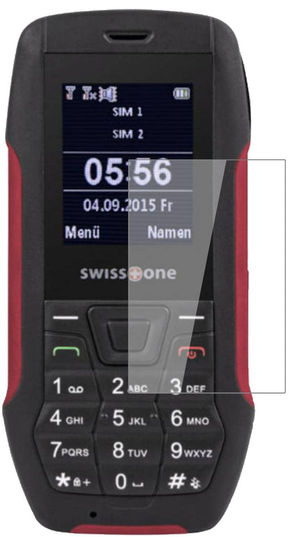 Klare Displayschutzfolie von dipos passend für Swisstone SX 567, 9H kratzfest und blasenfrei montiert