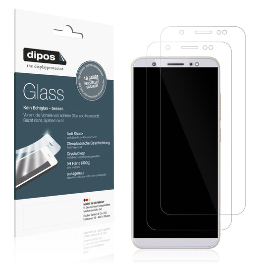 Klare Displayschutzfolie von dipos passend für Tecno Camon IN5, 9H kratzfest und blasenfrei montiert