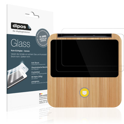 Klare Displayschutzfolie von dipos passend für Tigerbox Touch / Touch Plus, 9H kratzfest und blasenfrei montiert