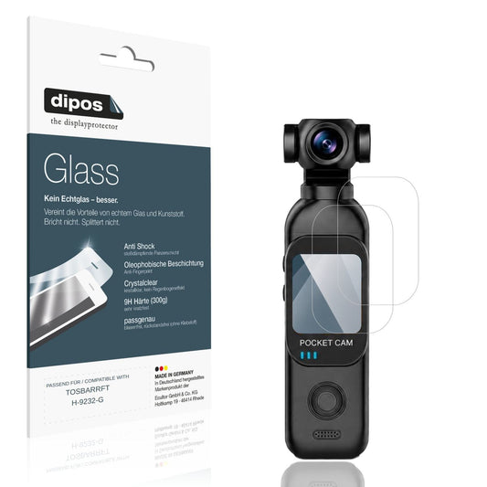 Klare Displayschutzfolie von dipos passend für TOSBARRFT H-9232-G, 9H kratzfest und blasenfrei montiert