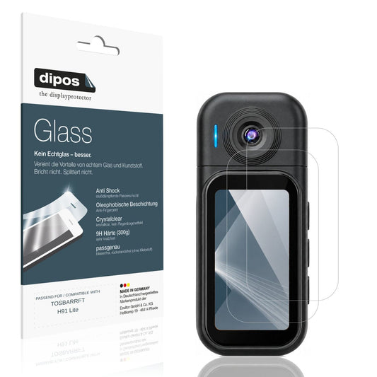 Klare Displayschutzfolie von dipos passend für TOSBARRFT H91 Lite, 9H kratzfest und blasenfrei montiert