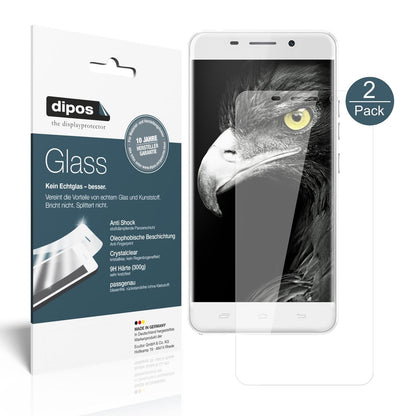 Klare Displayschutzfolie von dipos passend für Ulefone Metal, 9H kratzfest und blasenfrei montiert