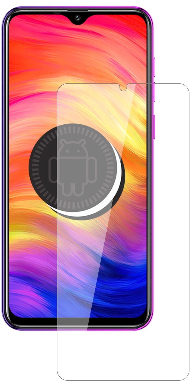 Klare Displayschutzfolie von dipos passend für Ulefone Note 7, 9H kratzfest und blasenfrei montiert