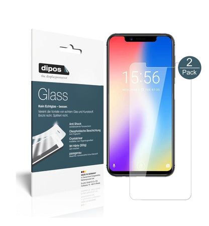 Klare Displayschutzfolie von dipos passend für Umidigi One, 9H kratzfest und blasenfrei montiert