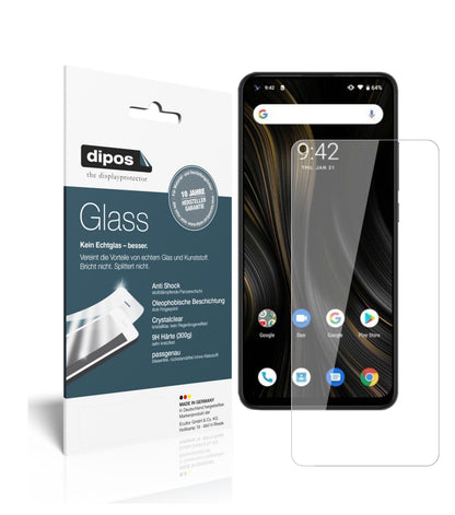 Klare Displayschutzfolie von dipos passend für Umidigi Power 3, 9H kratzfest und blasenfrei montiert
