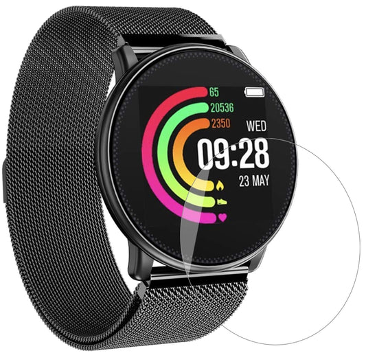 Klare Displayschutzfolie von dipos passend für Umidigi Uwatch, 9H kratzfest und blasenfrei montiert