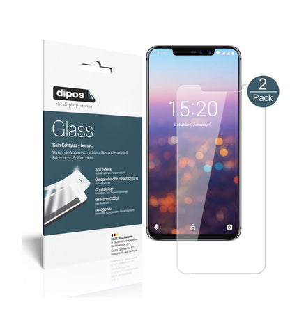 Klare Displayschutzfolie von dipos passend für Umidigi Z2, 9H kratzfest und blasenfrei montiert
