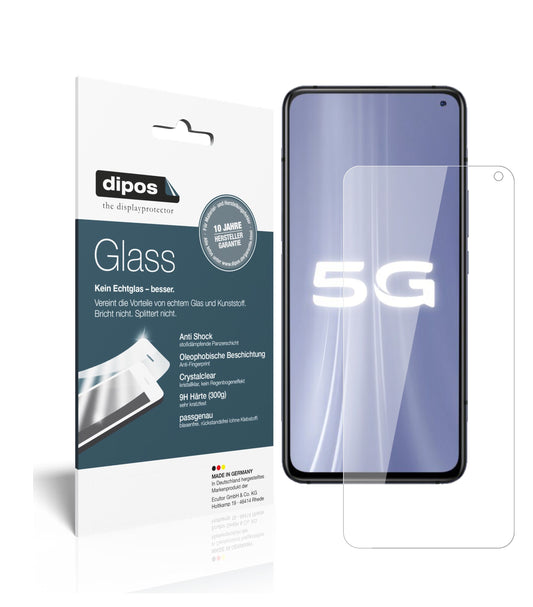 Klare Displayschutzfolie von dipos passend für Vivo iQOO 3 5G, 9H kratzfest und blasenfrei montiert