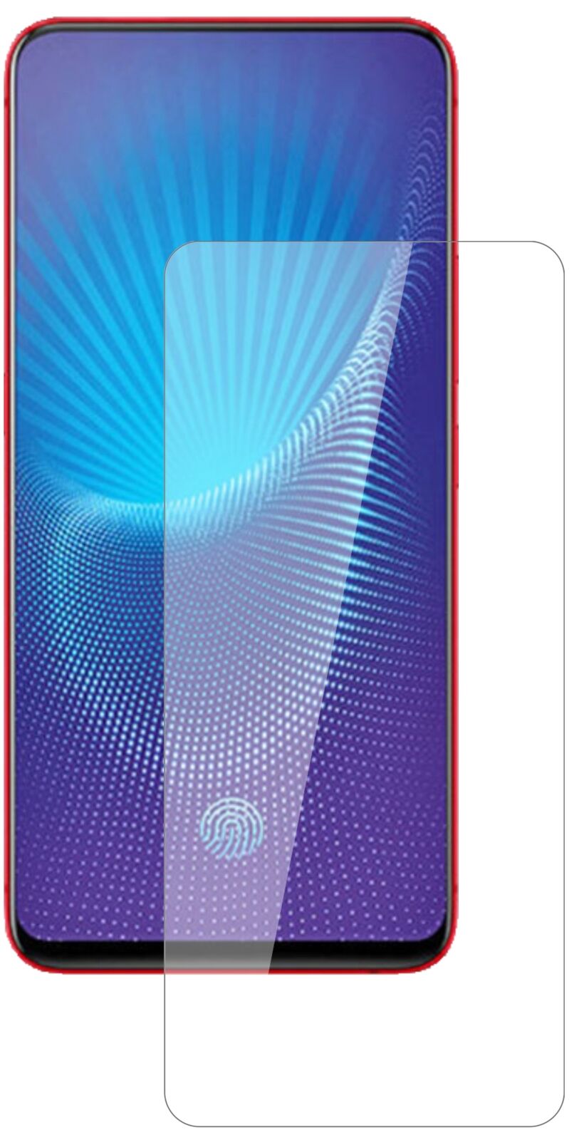 Klare Displayschutzfolie von dipos passend für Vivo Nex, 9H kratzfest und blasenfrei montiert