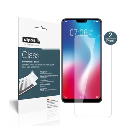 Klare Displayschutzfolie von dipos passend für Vivo Y85, 9H kratzfest und blasenfrei montiert