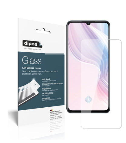 Klare Displayschutzfolie von dipos passend für Vivo Y9s, 9H kratzfest und blasenfrei montiert