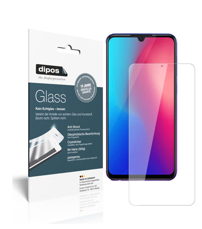 Klare Displayschutzfolie von dipos passend für Vivo Z3, 9H kratzfest und blasenfrei montiert