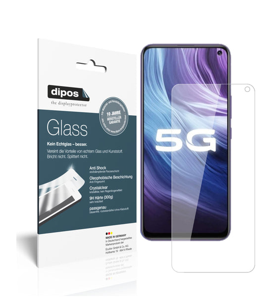 Klare Displayschutzfolie von dipos passend für Vivo Z6, 9H kratzfest und blasenfrei montiert
