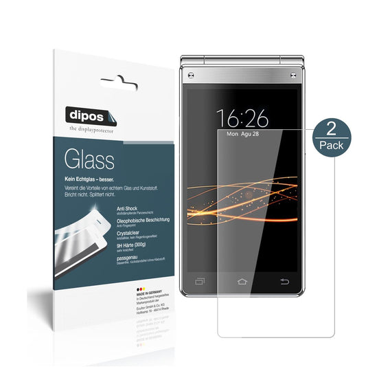Klare Displayschutzfolie von dipos passend für VKWORLD T2 Plus, 9H kratzfest und blasenfrei montiert