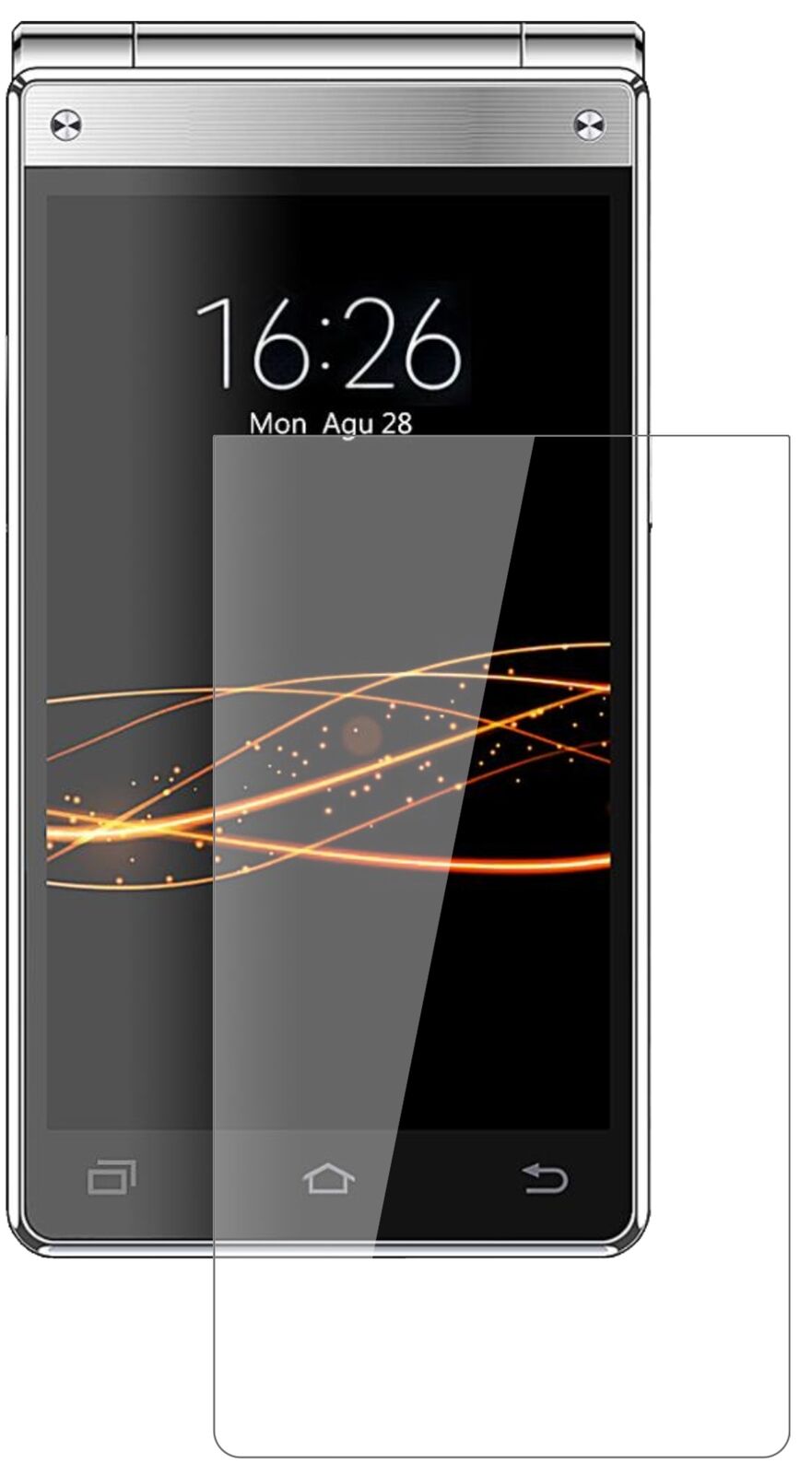 Klare Displayschutzfolie von dipos passend für VKWORLD T2 Plus, 9H kratzfest und blasenfrei montiert