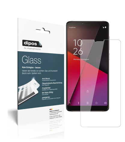 Klare Displayschutzfolie von dipos passend für Vodafone Smart X9, 9H kratzfest und blasenfrei montiert