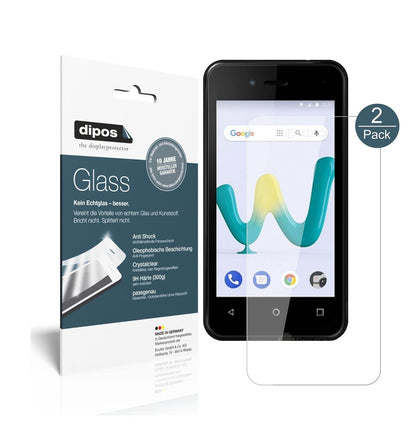 Klare Displayschutzfolie von dipos passend für Wiko Sunny 3 Mini, 9H kratzfest und blasenfrei montiert