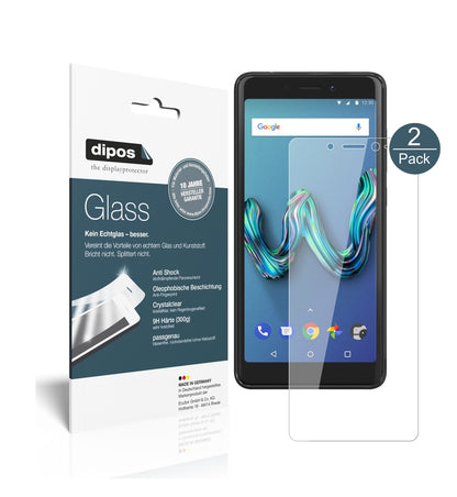 Klare Displayschutzfolie von dipos passend für Wiko Tommy 3, 9H kratzfest und blasenfrei montiert