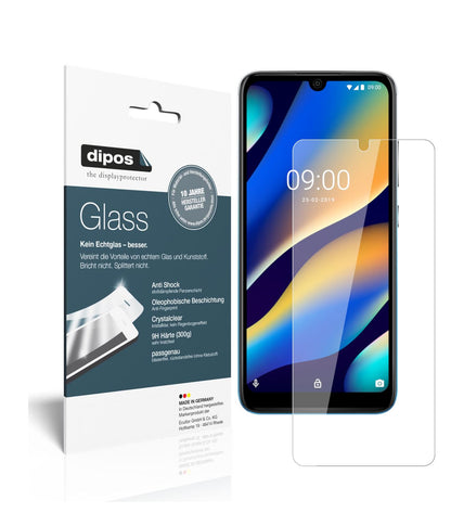 Klare Displayschutzfolie von dipos passend für Wiko View 3 Lite, 9H kratzfest und blasenfrei montiert
