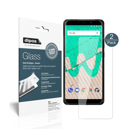 Klare Displayschutzfolie von dipos passend für Wiko View Max, 9H kratzfest und blasenfrei montiert