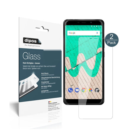 Klare Displayschutzfolie von dipos passend für Wiko View Max, 9H kratzfest und blasenfrei montiert