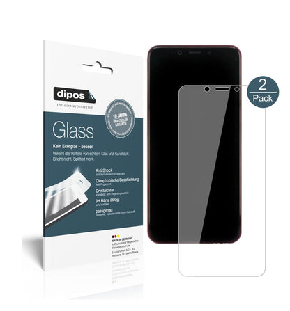 Klare Displayschutzfolie von dipos passend für Xiaomi Mi 6X Hatsune Miku, 9H kratzfest und blasenfrei montiert