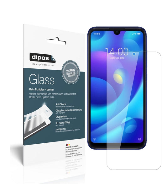 Klare Displayschutzfolie von dipos passend für Xiaomi Mi Play, 9H kratzfest und blasenfrei montiert
