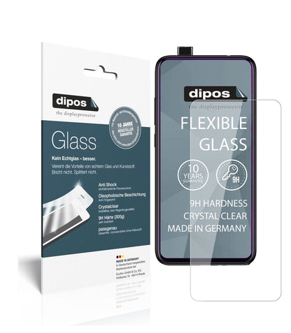 Klare Displayschutzfolie von dipos passend für Xiaomi Redmi K20, 9H kratzfest und blasenfrei montiert