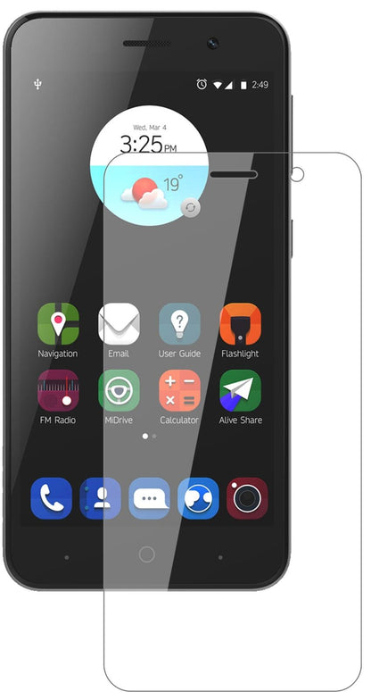 Klare Displayschutzfolie von dipos passend für ZTE Blade A520, 9H kratzfest und blasenfrei montiert
