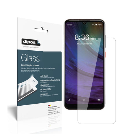 Klare Displayschutzfolie von dipos passend für ZTE Blade A7 Prime, 9H kratzfest und blasenfrei montiert