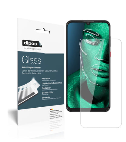 Klare Displayschutzfolie von dipos passend für ZTE Blade V10, 9H kratzfest und blasenfrei montiert