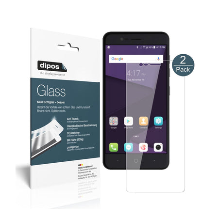 Klare Displayschutzfolie von dipos passend für ZTE Blade V8 Mini, 9H kratzfest und blasenfrei montiert