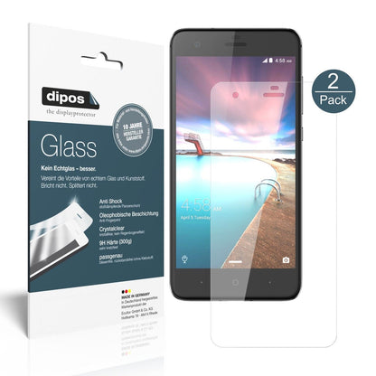 Klare Displayschutzfolie von dipos passend für ZTE Hawkeye, 9H kratzfest und blasenfrei montiert
