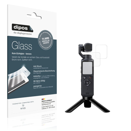 Matte Displayschutzfolie von dipos passend für 7JI M105, 9H kratzfest und blasenfrei montiert