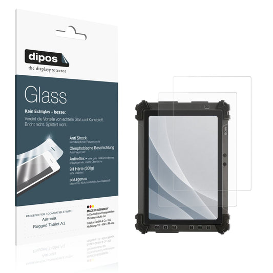 Matte Displayschutzfolie von dipos passend für Aaronia Rugged Tablet A1, 9H kratzfest und blasenfrei montiert