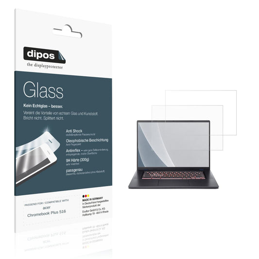 Matte Displayschutzfolie von dipos passend für acer Chromebook Plus 516, 9H kratzfest und blasenfrei montiert