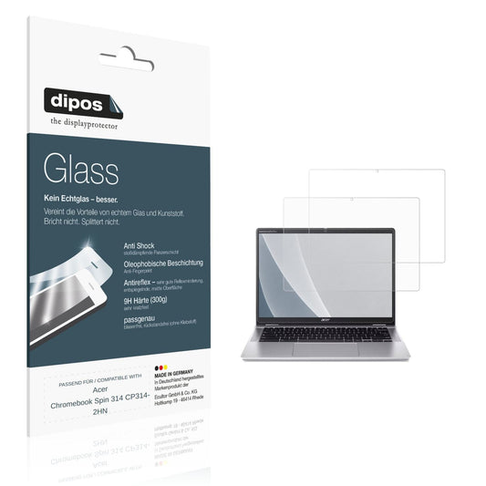 Matte Displayschutzfolie von dipos passend für Acer Chromebook Spin 314 CP314-2HN, 9H kratzfest und blasenfrei montiert