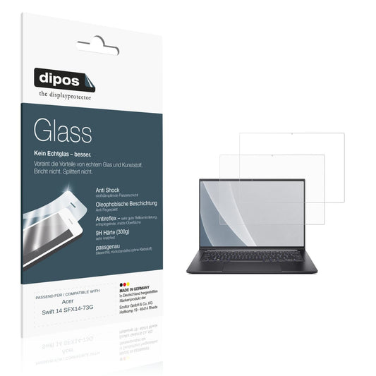 Matte Displayschutzfolie von dipos passend für Acer Swift 14 SFX14-73G, 9H kratzfest und blasenfrei montiert