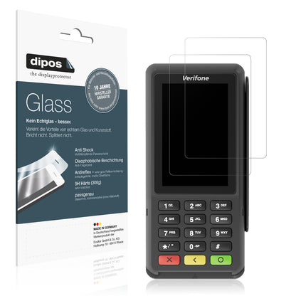 Matte Displayschutzfolie von dipos passend für Adyen P400 Plus, 9H kratzfest und blasenfrei montiert