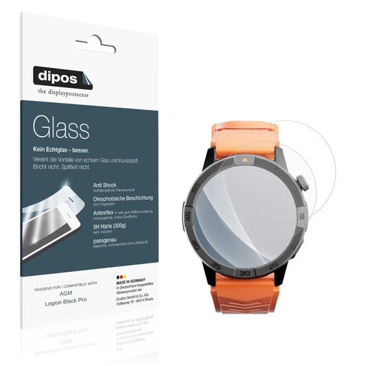 Matte Displayschutzfolie von dipos passend für AGM Legion Black Pro, 9H kratzfest und blasenfrei montiert
