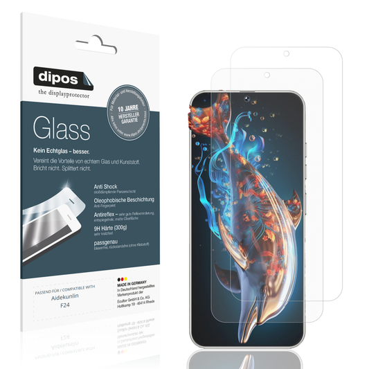 Matte Displayschutzfolie von dipos passend für Aidekunlin F24, 9H kratzfest und blasenfrei montiert