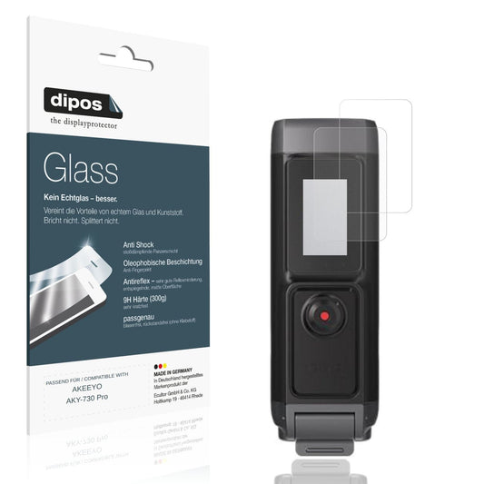 Matte Displayschutzfolie von dipos passend für AKEEYO AKY-730 Pro, 9H kratzfest und blasenfrei montiert