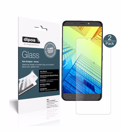 Matte Displayschutzfolie von dipos passend für Alcatel   A7 XL, 9H kratzfest und blasenfrei montiert