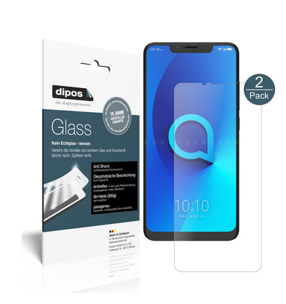 Matte Displayschutzfolie von dipos passend für Alcatel 5V, 9H kratzfest und blasenfrei montiert