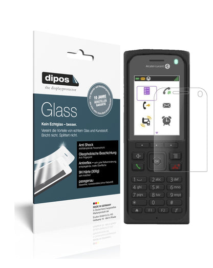 Matte Displayschutzfolie von dipos passend für Alcatel 8262EX, 9H kratzfest und blasenfrei montiert